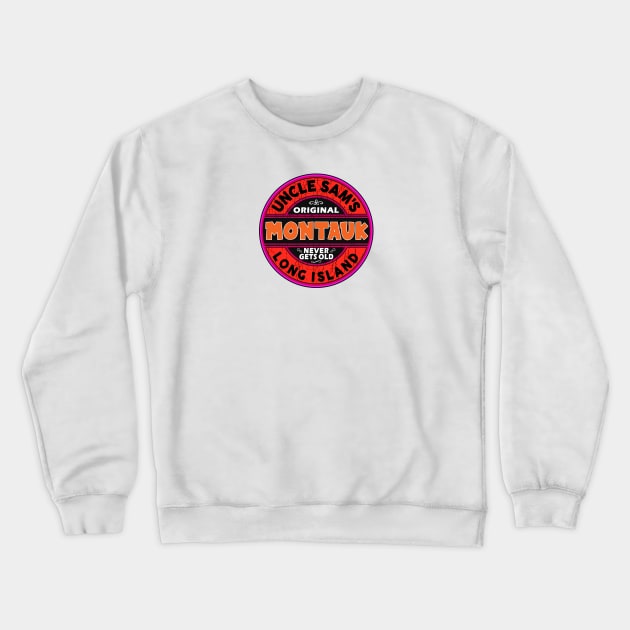 Montauk Long Island Surfing New York Surf Crewneck Sweatshirt by heybert00